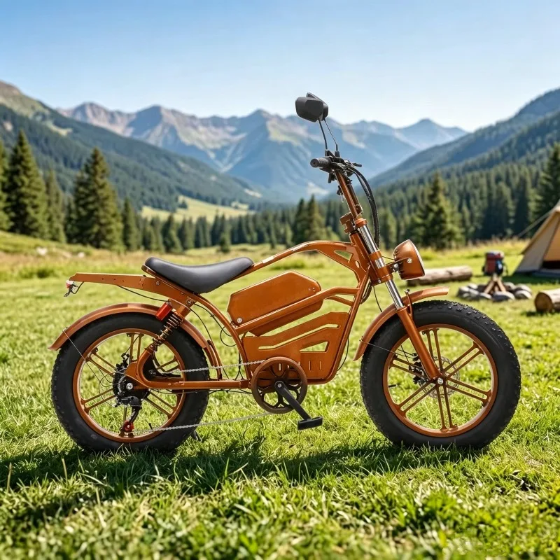 BR Hot Selling Vintage 2026 GREENSKY GS-02 Mountain Bike Fat Tire Adult Electric Motorcycle Bicycle Outdoor Camping Travel Ebike