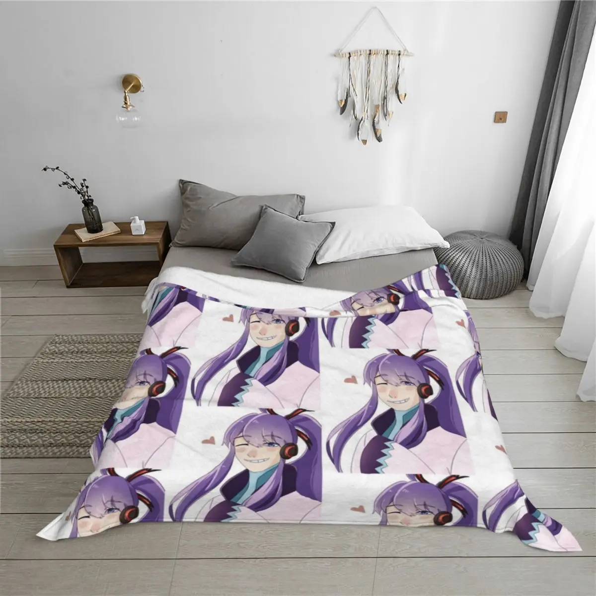 Gakupo Kamui - بطانية رمي Vocaloid الفاخرة الأربعاء سرير ناعم منقوشة البطانيات