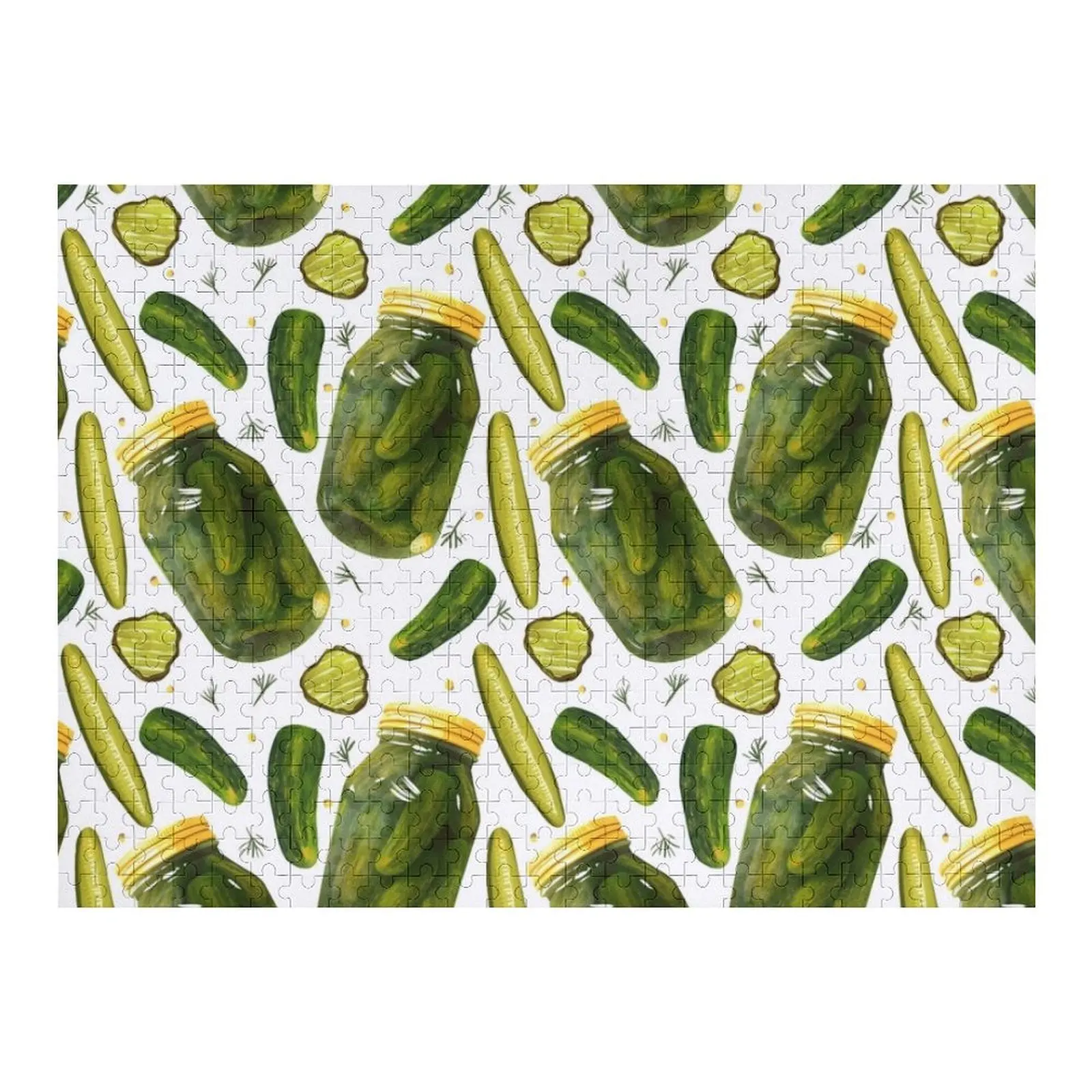 

Pickles Pickles Pickles by Christine Leader Jigsaw Puzzle Photo Custom Personalized Toy Wooden Name Puzzle