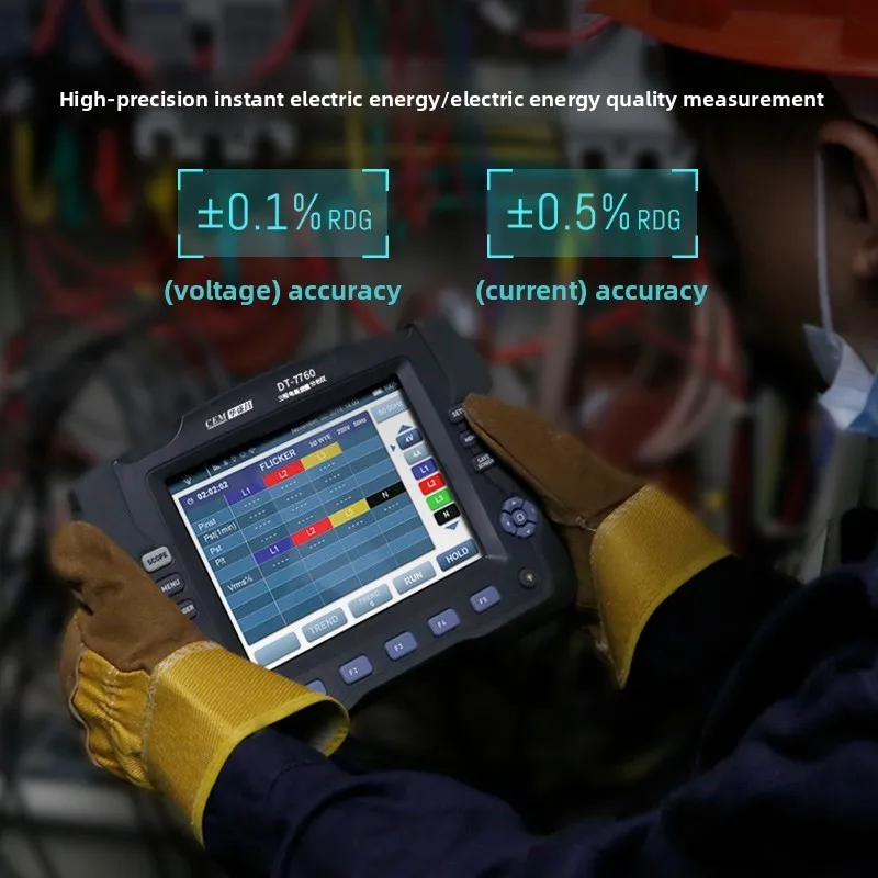 DT-7760 Three-phase Power Quality Analyzer with InfraRed Thermal Imager
