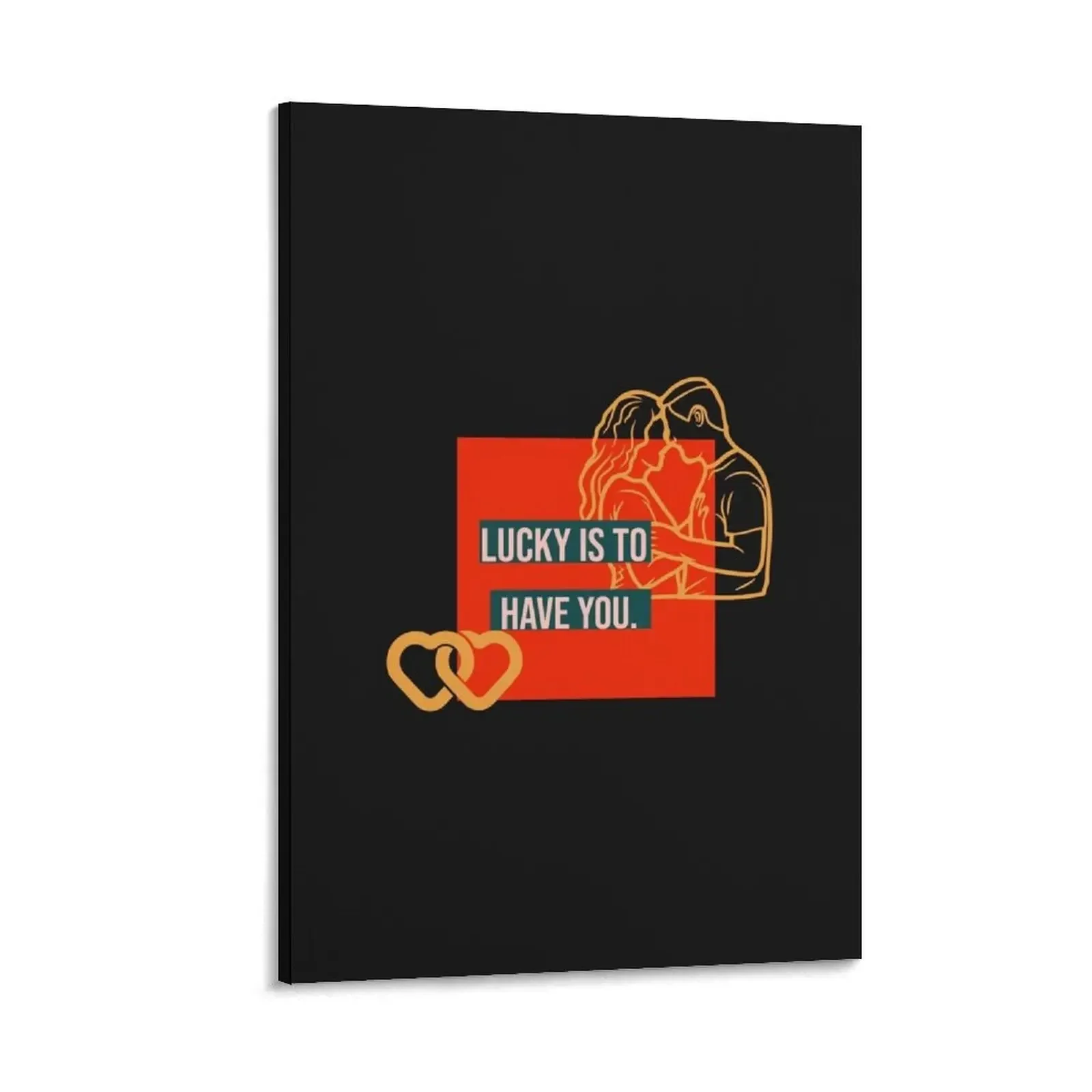 

lucky is to have you Canvas Painting decoration aesthetic room decoration accessories office decoration