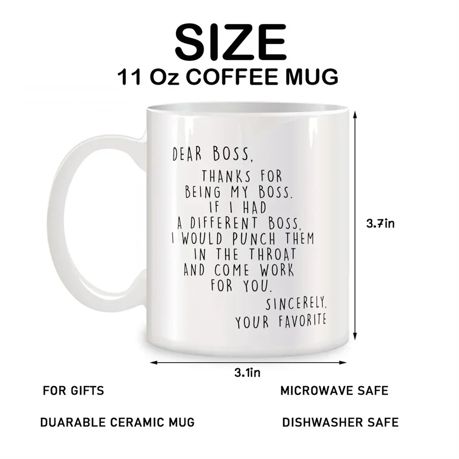 Worlds Best Boss Mugs For Men Women Boss Lady Birthday Gifts Novelty Coffee Ceramic Tea Cups White 11 oz mug