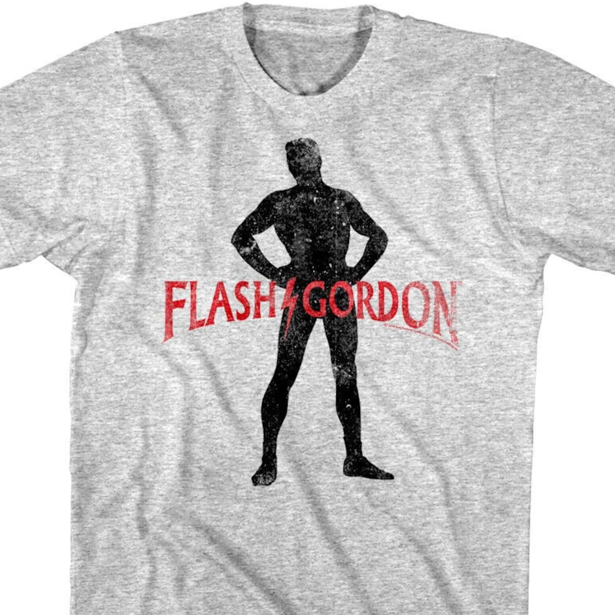 Flash Gordon Men's Shirt Silhouette Pose Graphic Tees