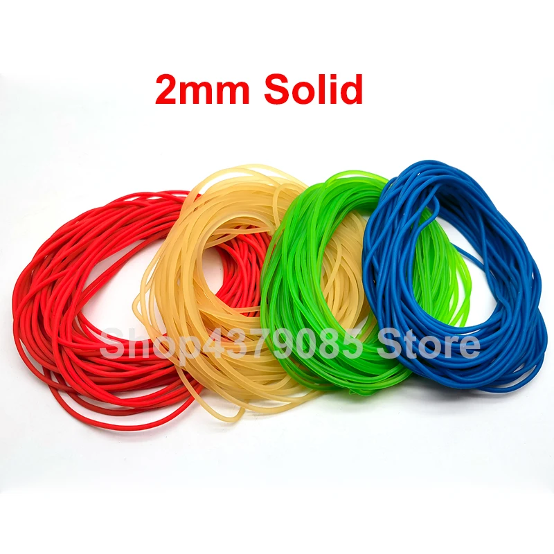 

2mm Solid Elastic Rubber Fishing Line 10m High Elastic Fishing Rope Slingshot Rope Tied Line