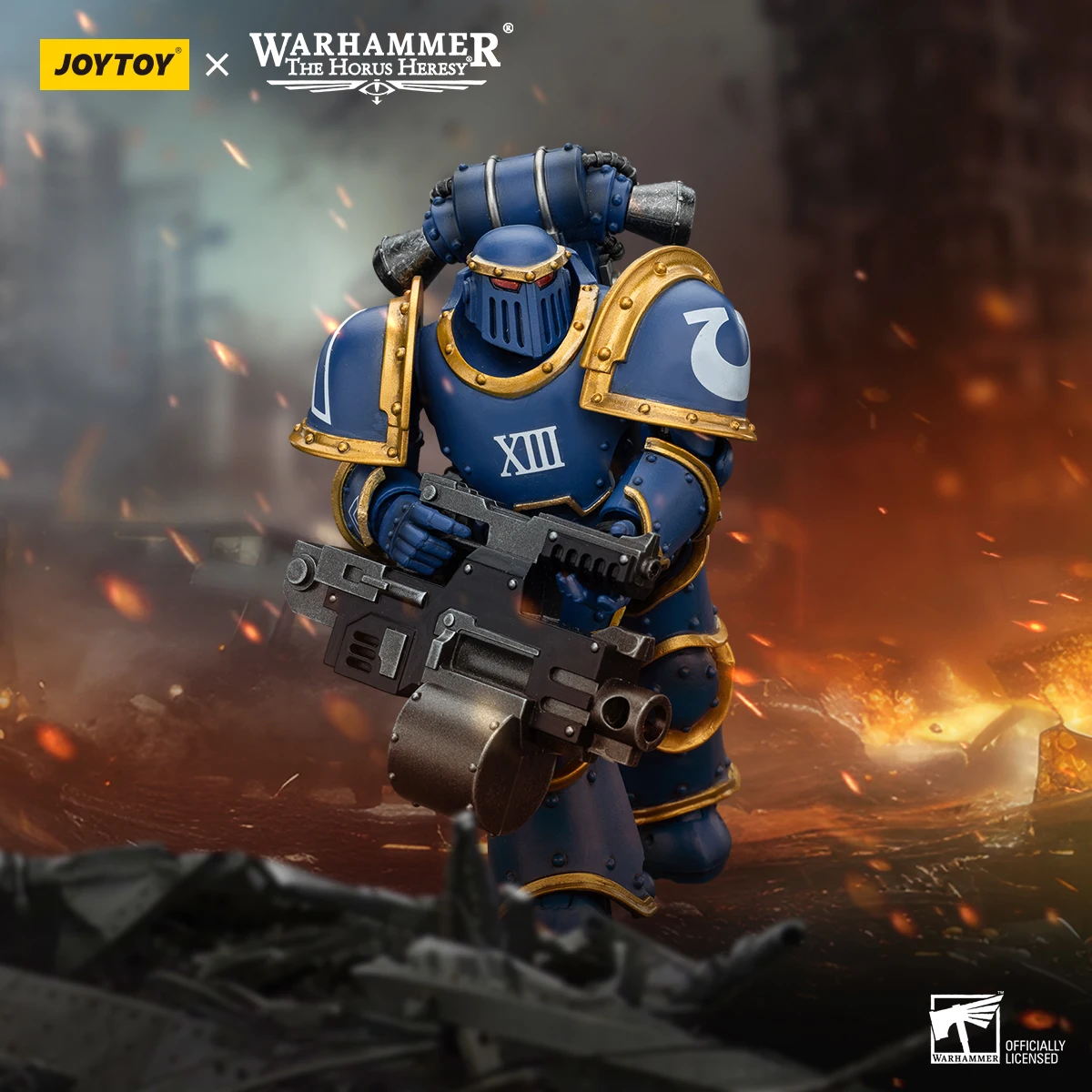 JOYTOY Warhammer 40K عمل الشكل Ultramarines Legion MKIII فرقة تكتيكية 1/18 أنيمي لعبة مجسمة عسكرية