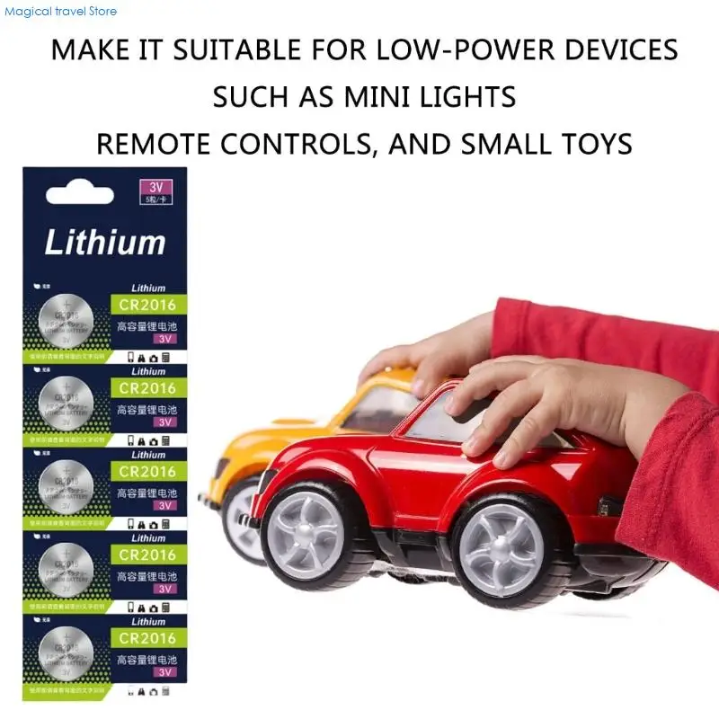 N2UB High Energy Density CR2016 Battery Button Cell For Car Keys And Small Devices