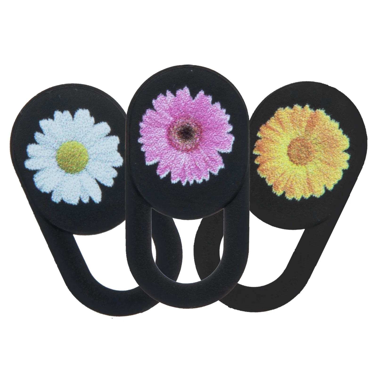 

3Pcs Laptop Cover Slide ABS Webcam Privacy Lens Protector Flower Pattern Phone Webcam Sliding Laptop Cover