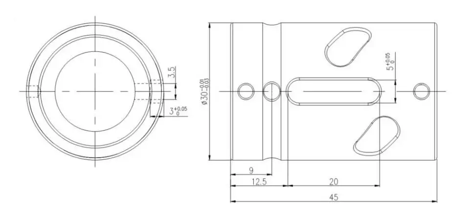 SCI1605 200 250 300 350 400 450 500 550 600 700 800 mm C7 ball screw with single ball nut BK/BF12 end machined