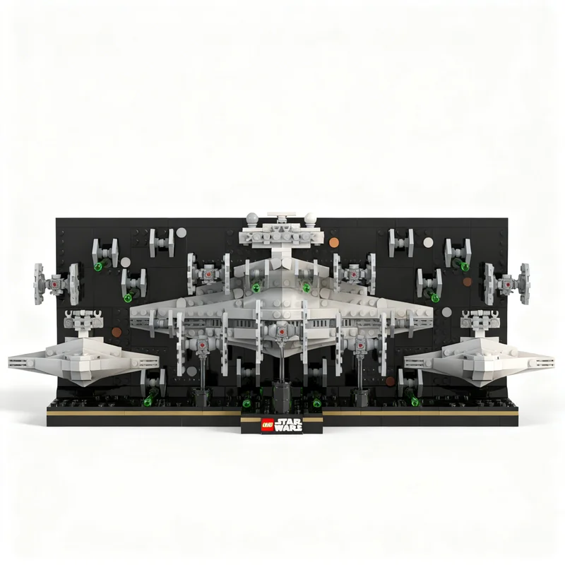 Cubicle Shelf Organizer - 773-teiliges MOC Micro Diorama Schlacht von