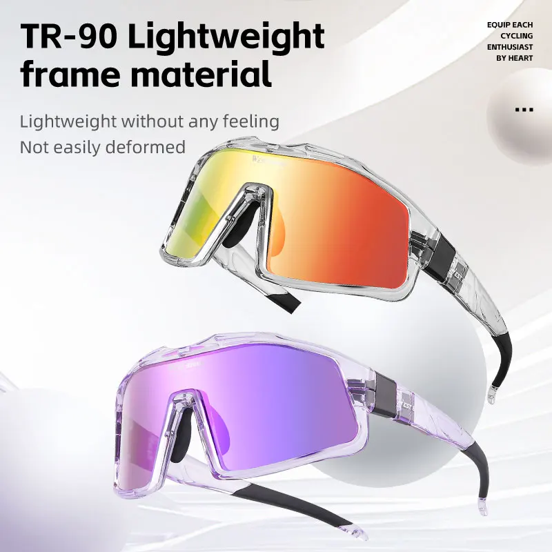 WEST BIKING Cycling Glasses UV400 High-definition Full Frame Colorful Cycling Goggles Outdoor Sports Eyewear Cycling Equipment