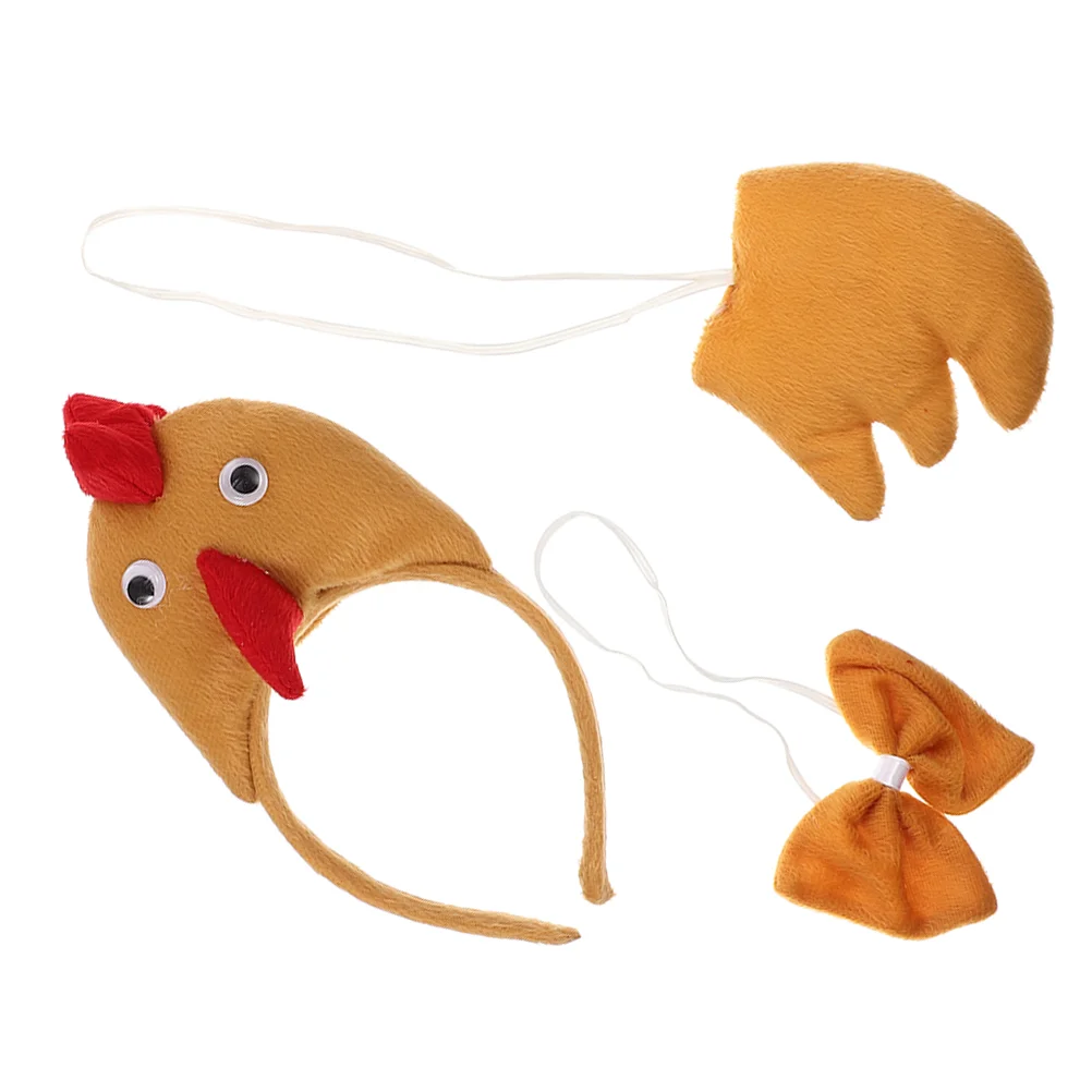 

Hen Rooster Set Chicken Headband for Party Cute Headdress Aldult Costume Women Cosplay