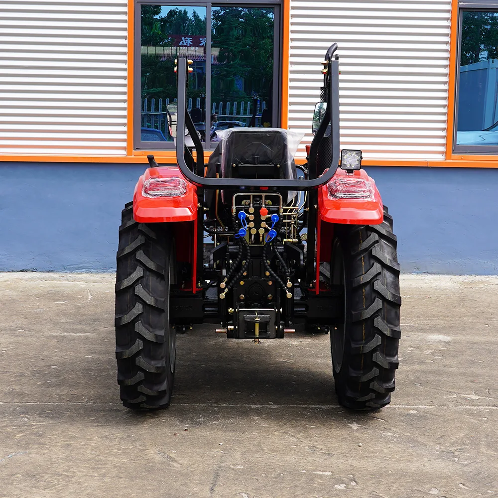 Trator agrícola automático 4WD, um novo tipo de trator agrícola com rodas com cabine e motor central