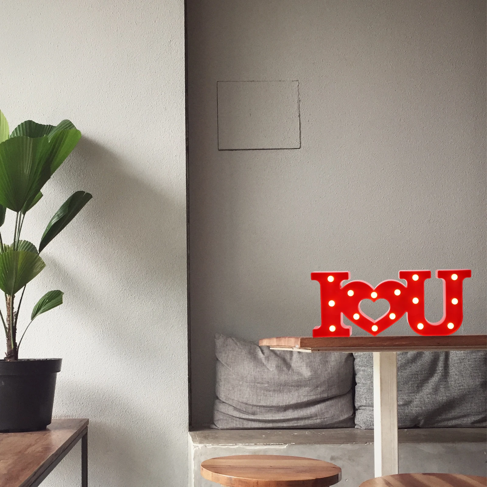 

Proposal Confession Light Western Letter Lights Decorate Valentine's Day Home Plastic Ambient Lighting