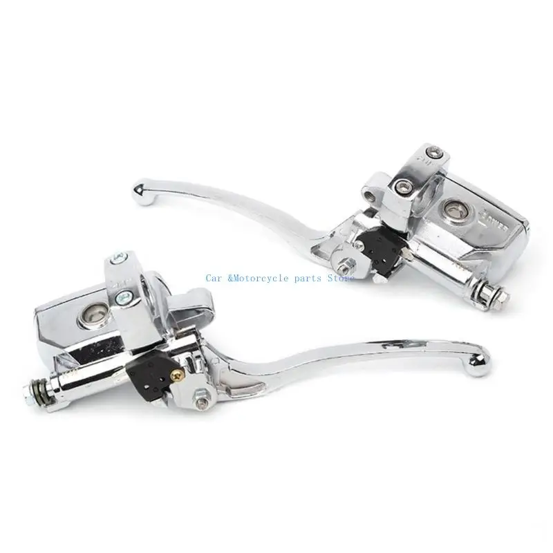 

Y9UC 25mm Motorcycle Upper Front Brake Clutch Cylinder Clutch Reservoir Lever Left/Right