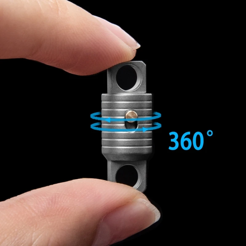 Titaniums Gantungan Kunci Miniatur Gantungan Kunci Rilis Cepat 360 ° Dapat Diputar Multifungsi Sabuk Portabel Alat Luar Ruangan