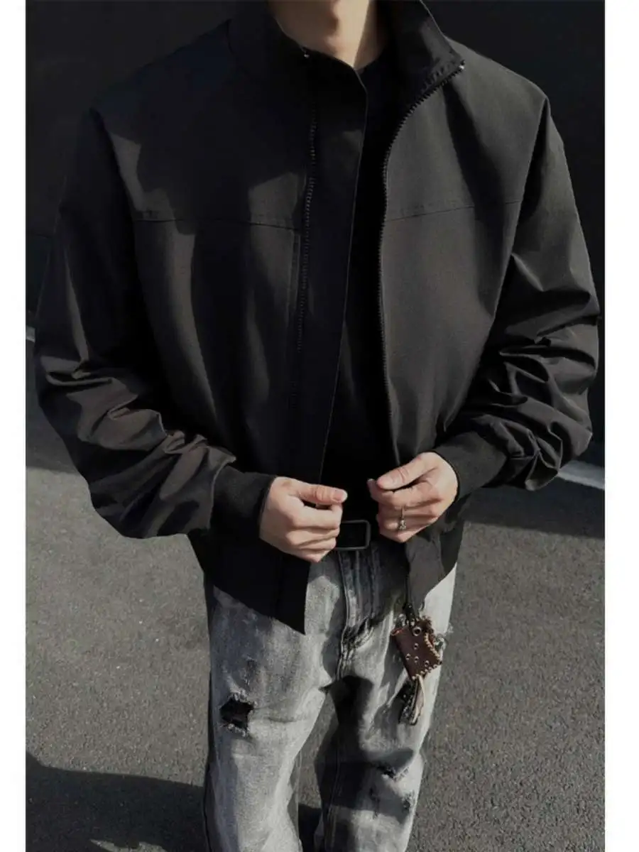 

Мужская куртка-бомбер American Sle Pilot Jaet, осенняя, с воротником-стойкой, в стиле бейсбольной формы, куртка Haome