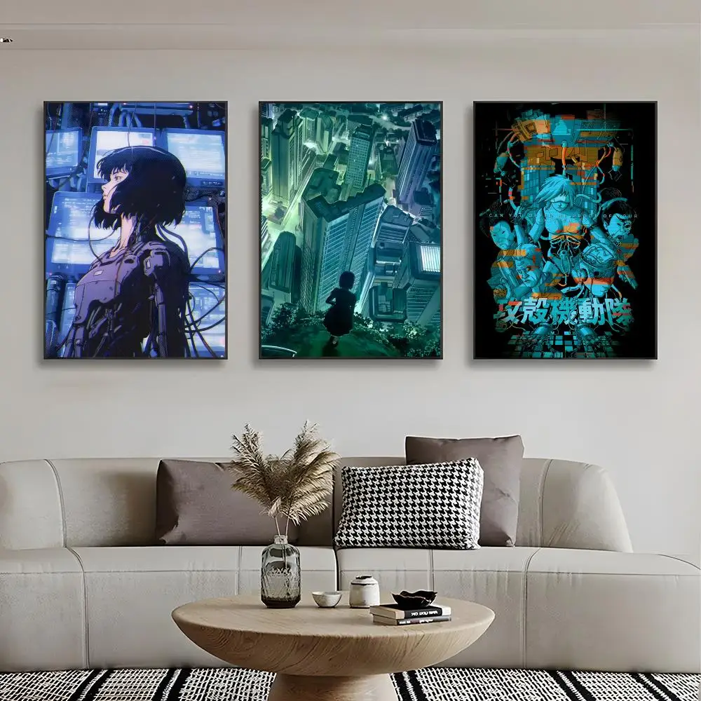 G-Ghost I-In The Shell Movie Poster Canvas Wall Art Print Poster Decorative Mural Home Decor Gift Unframed