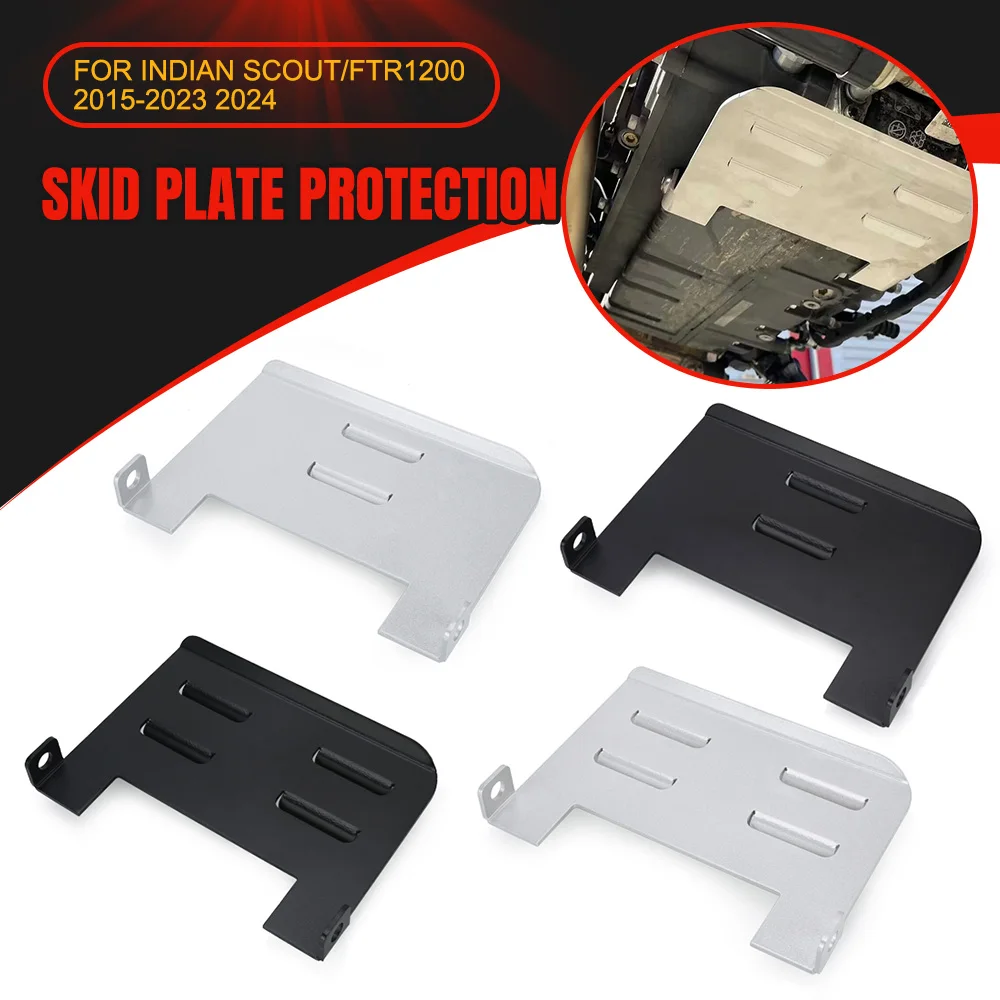 

Motorcycle For Indian Scout/FTR1200 2015-2023 2024 Skid Plate Bash Frame Guard Under Engine Protection Cover For Victory Octane