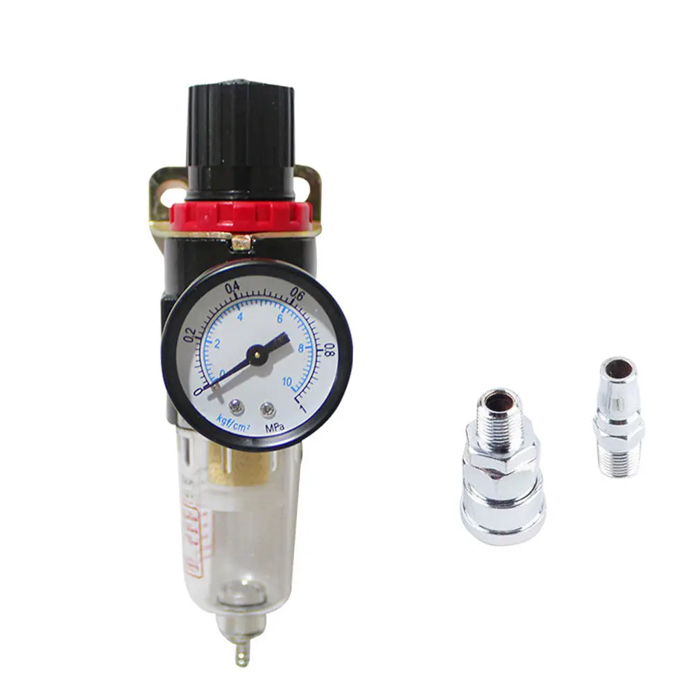 1 set Air Filter Regulator 12.7Mm Moisture Trap Pressure Gauge For Pneumatic Air Compressor Tool High Strength No Leakage view 5