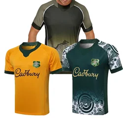 Australia 2021/22 Home/Away/Training Replica Shirt Rugby Jersey Sport Shirt S-5XL Customize