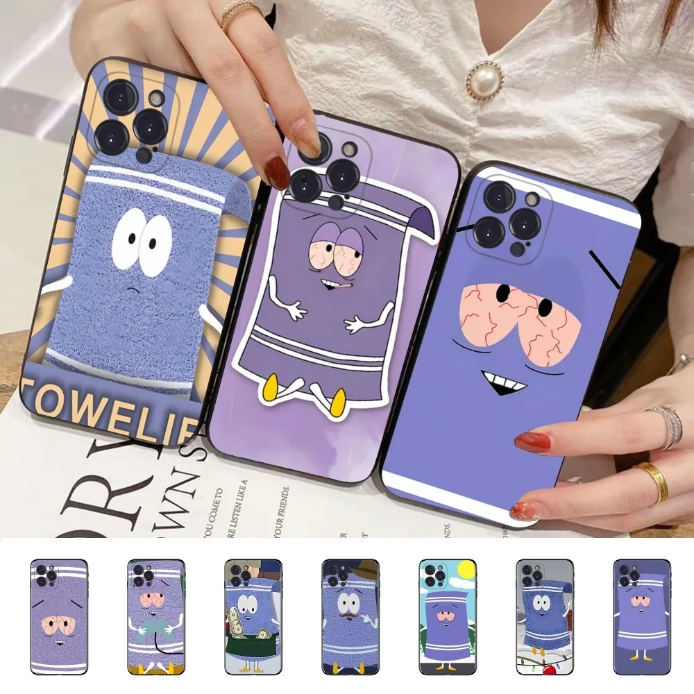 S-South Park Towelie Phone Case for iPhone 15 8 7 6 6S Plus X SE 2020 XR XS 14 11 12 13 Mini Pro Max Mobile Case