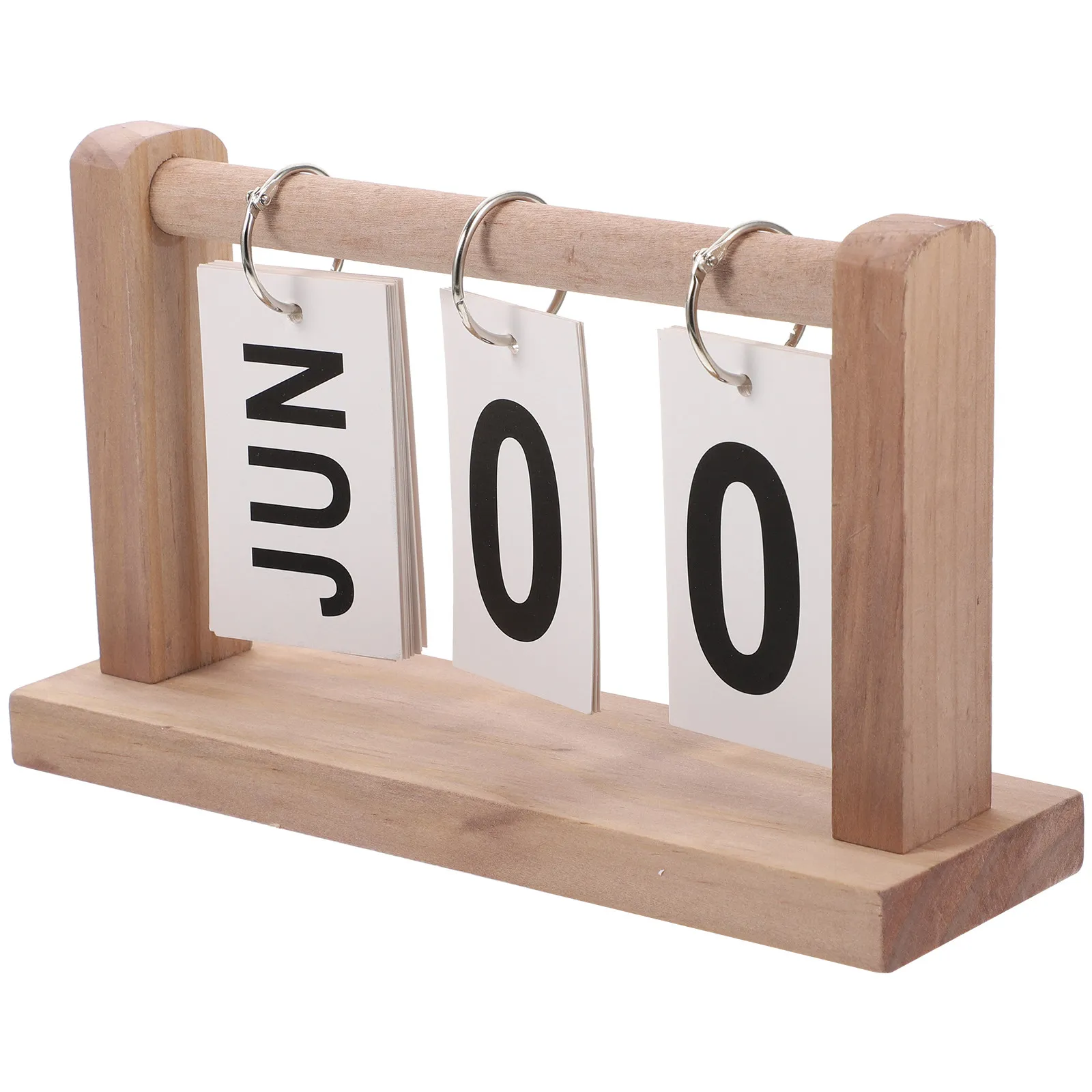 

Retro Desk Calendar Flip Perpetual Wooden Calendar Reusable Desktop Decoration for Home Office School Farmhouse Desk Accessories