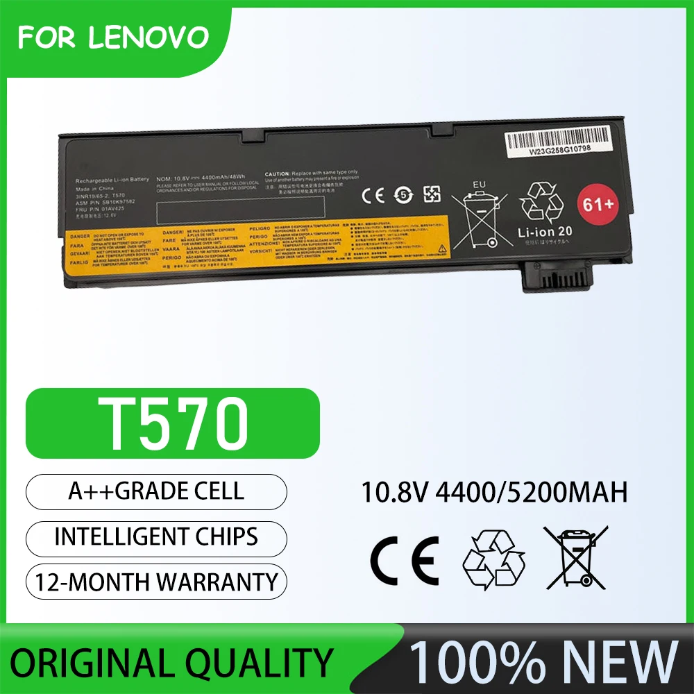 10.8V 5200mAh T570 Battery code:01AV422 01AV423  Laptop batter For Lenovo ThinkPad T470 T570 ThinkPad T480 ThinkP hinkPad A285