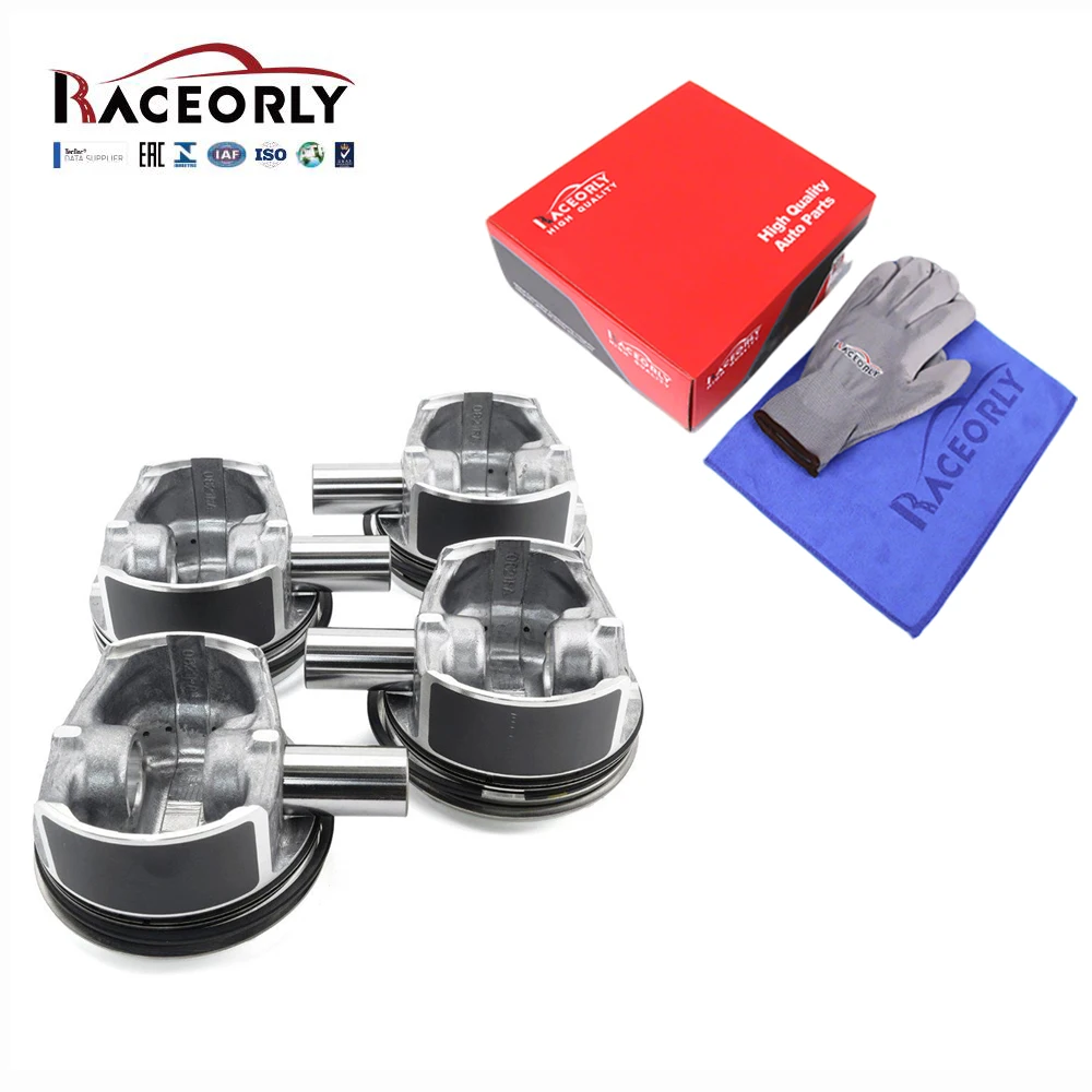 

RACEORLY Piston Set Φ82mm STD A2710306317 For Mercedes-Benz W204 W212 C200 C250 E250 M271 1.8T