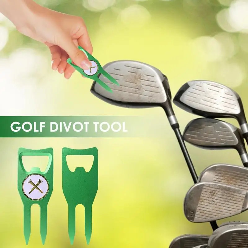 

Golf Divot Fork Golf Divot Clip Smooth Edges Aluminum Alloy Golf Divot Tool For Outdoor And Indoor Courts Lawn Repair Beer