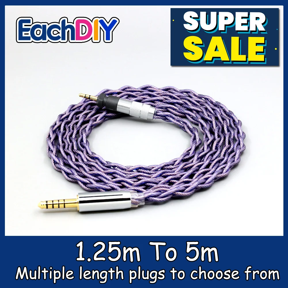 

Type2 1.8mm 140 cores litz 7N OCC Headphone Cable For Shure SRH840 SRH940 SRH440 SRH750DJ Philips SHP9000 SHP8900 LN007899