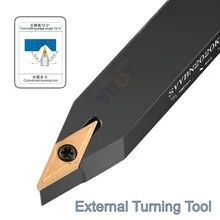 Tuoz svvcn svvbn 72.5 graus ferramenta de torneamento externo 1010 1212 1616 2020 2525 suporte cnc torno cortador haste vcmt vbmt inserções