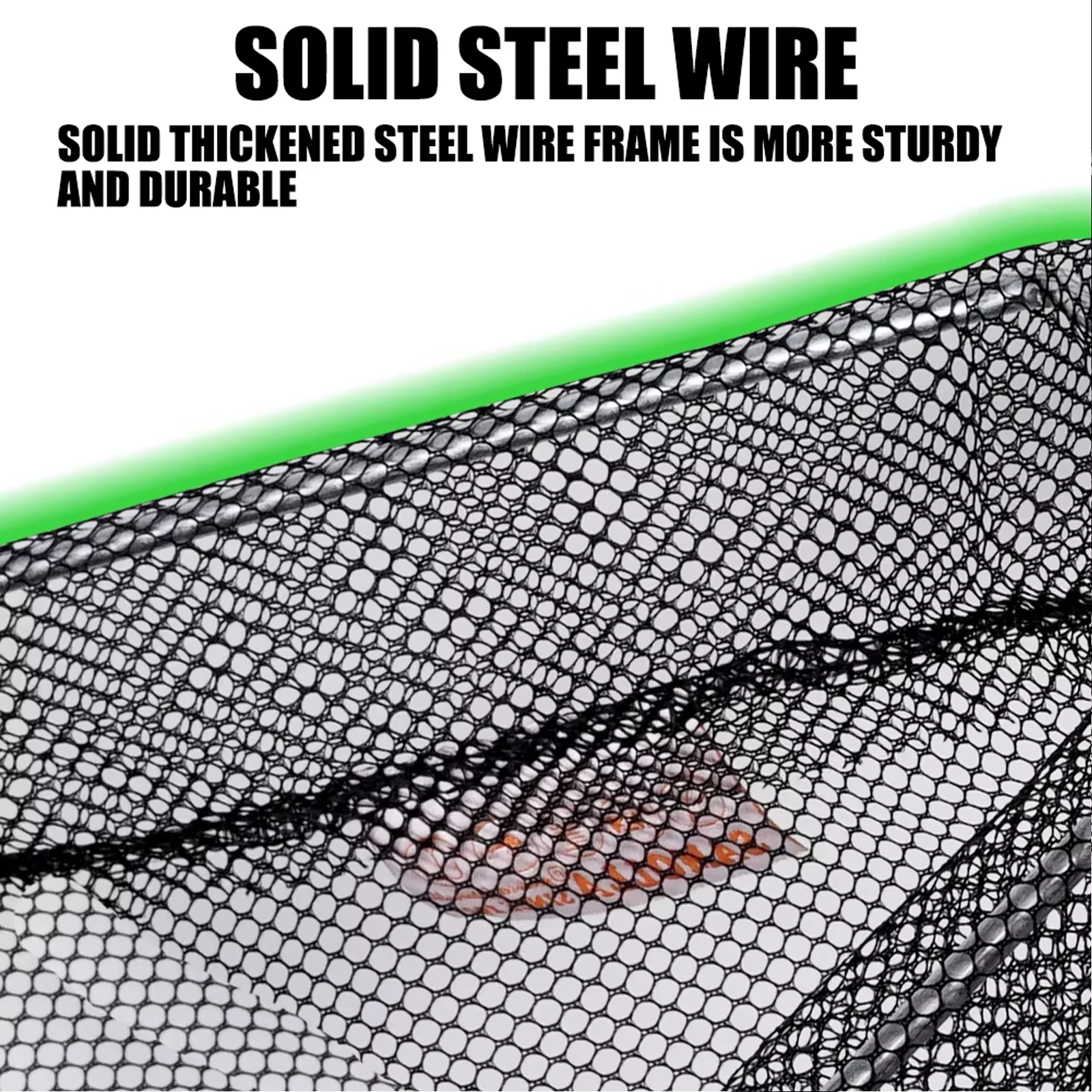 CAZULO Folding convenient fishing rod, ultra light aluminum alloy silicone flying fish net image 3