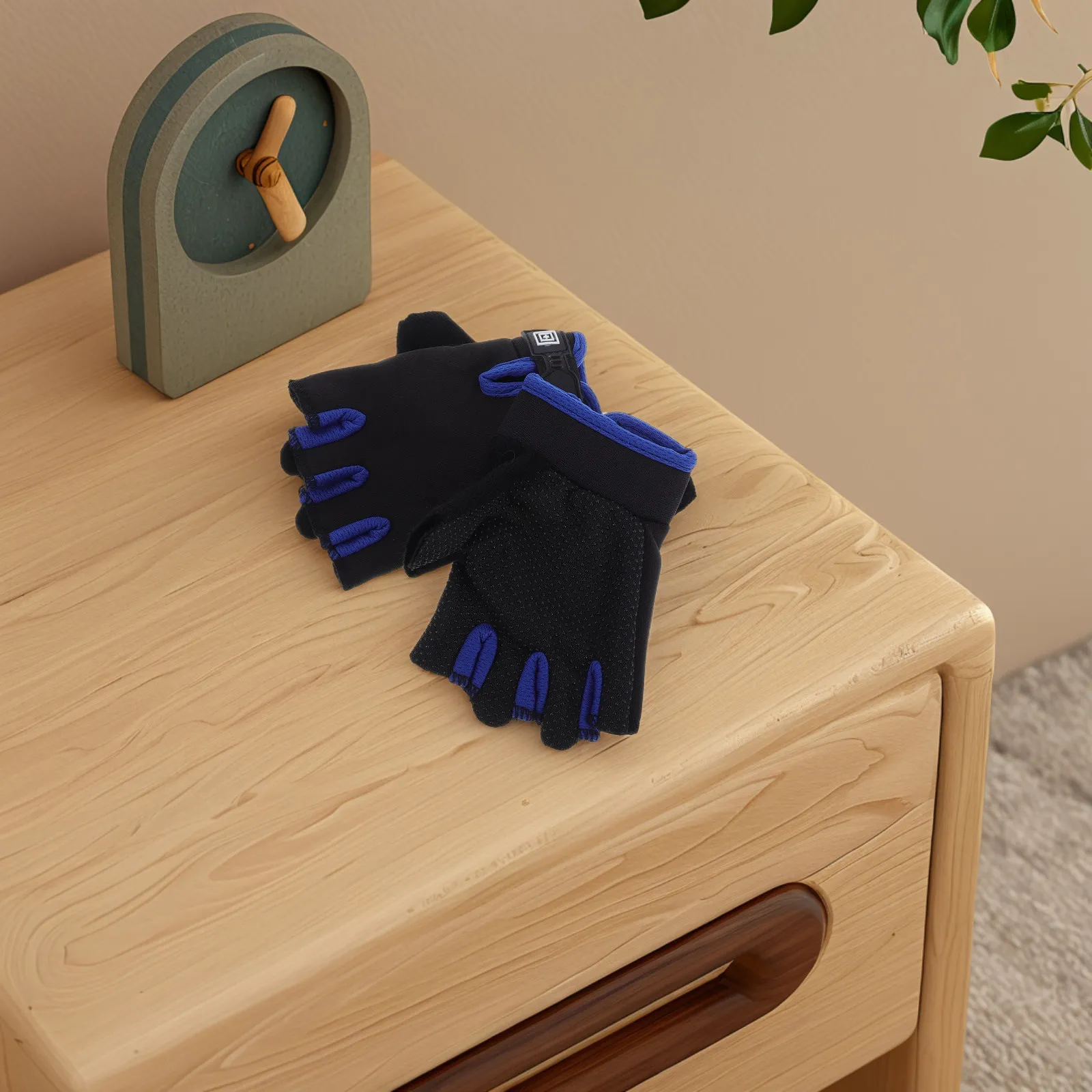 1 par de guantes de ciclismo transpirables de medio dedo para niños, guantes antideslizantes para bicicleta de equilibrio, patines, niños y niñas