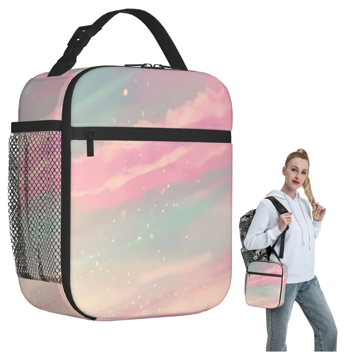 Dreamy Cloud Insulated Lunch Bag for Women Kids Leakproof Food Boxes Thermal Lunch Box Tote