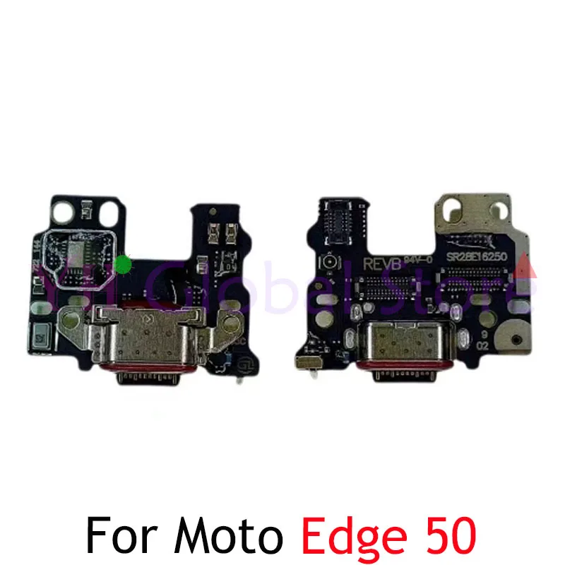 For Motorola Moto Edge 30 40 50 X30 Fusion Neo Pro Ultra USB Charging Port Board Flex Cable Charging Connector Replacement Parts