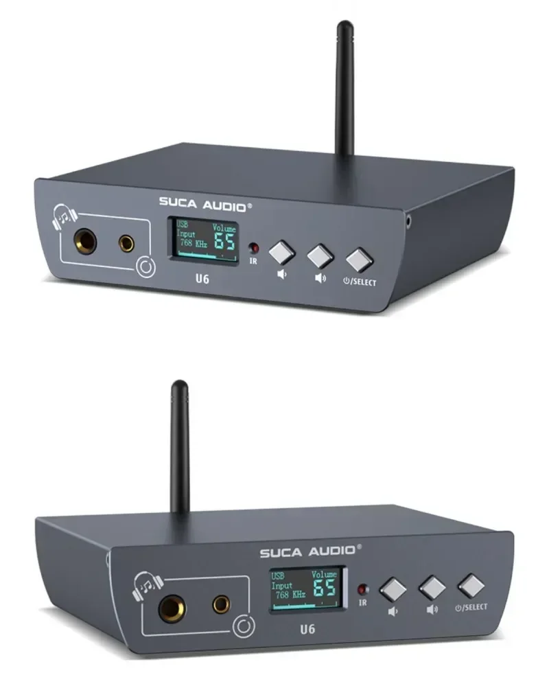 Remote Control Coaxial Optical XLR Balanced Single End DSD512 ES9038 DAC Audio Decoder CSR8675 Bluetooth 5.0 Earphone Amplifier