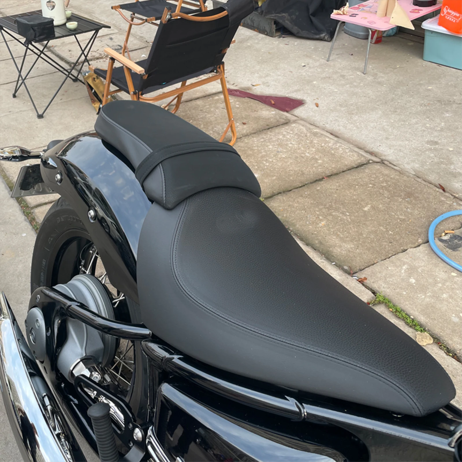 يناسب BMW R18/100 سنة/R18 الكلاسيكية 2020 2021 2022 2023 2025 دراجة نارية الركاب بيلايون انفصال حشوة وسادة المقعد الخلفي