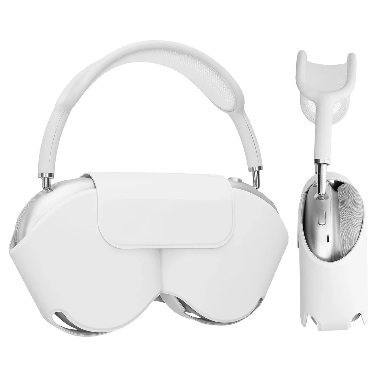 غطاء حماية مصمم لحافظة Airpods Max، حافظة واقية لسماعات الرأس مناسبة لـ AirPod Max يدعم وضع النوم، مضاد للخدش