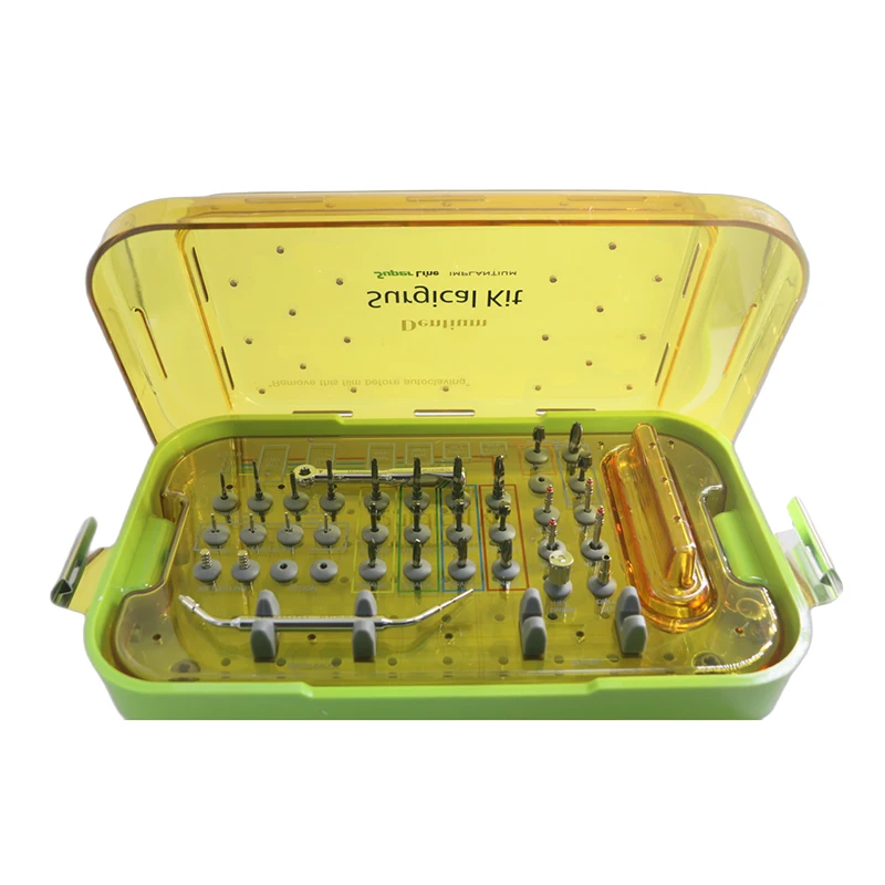 

Original Dentium SuperLine Surgical Full Kit Dental UXIF Implantium Surgical Kit Dental Implant Drills Dentistry Instruments