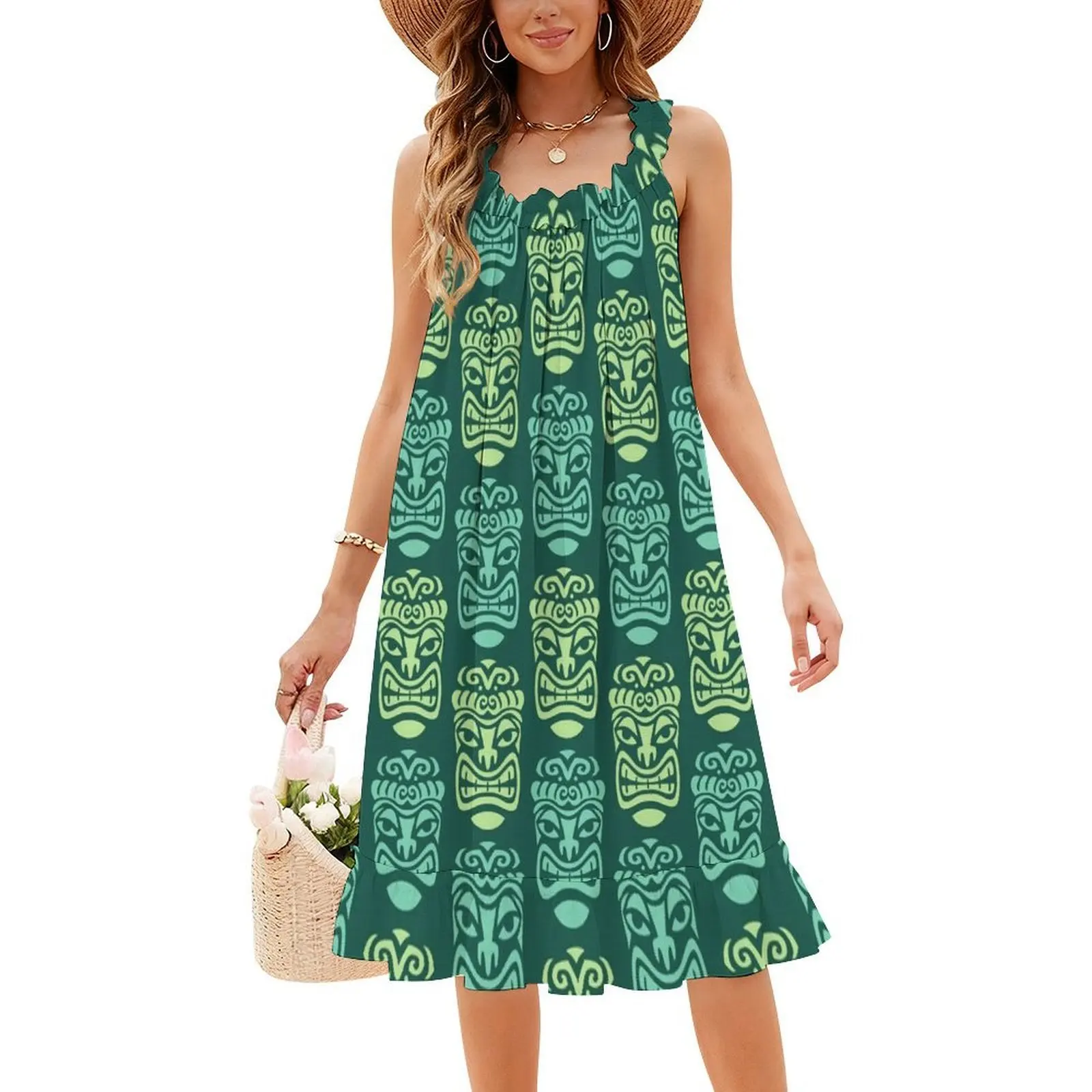الرجعية منتصف القرن الحديثة تيكي نمط 562 الكورية نمط فستان كاجوال للنساء بسيط اليومية مكتب سيدة فساتين عصر منتصف القرن #4