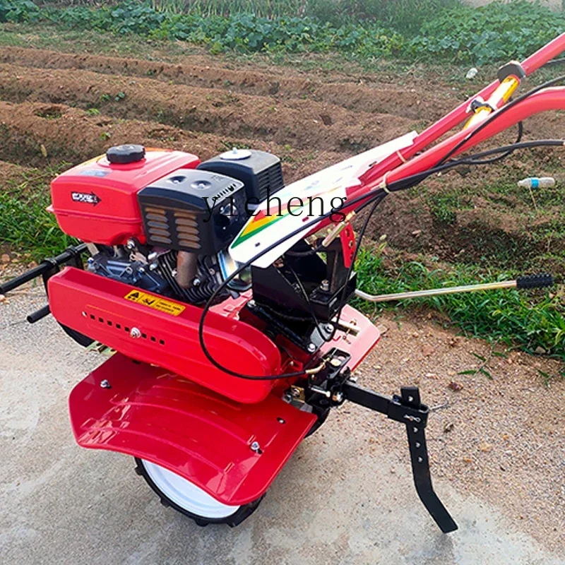 TQH Two-Wheel Drive Micro-Tiller Dual-Purpose Rotary Tiller Small Agricultural Multi-Function Micro-Tiller