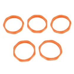 5pcs Microphone Slip Anti-Rolling Protection Ring Mic Silicone Ring Protect Microphone from Shocks Bumps and Falls