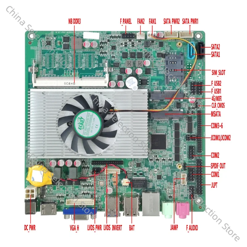 All-in-one Advertising Machine Industrial Control Main Board Mini ITX/I3-3217UI5-3317Ui7-3517U