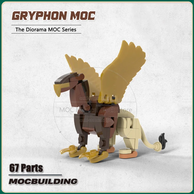 Movie Scene Gryphon MOC Blocks Building Medieval Animal Model Technology Bricks DIY Assembly Collection Toy Xmas Gifts