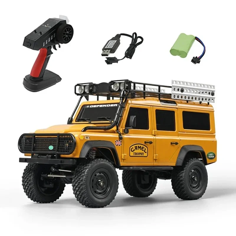 Jouet de voiture RC professionnel pour adultes, échelle 1:18, kit d'assemblage MN111, véhicule tout-terrain, lumières LED