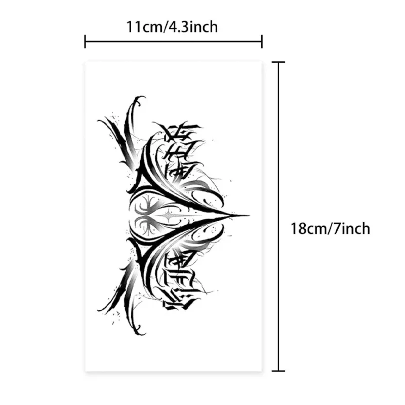 Autocollants de tatouage imperméables semi-permanents succube Sexy dames faux tatouage taille Abdomen autocollant tatouages temporaires Art corporel