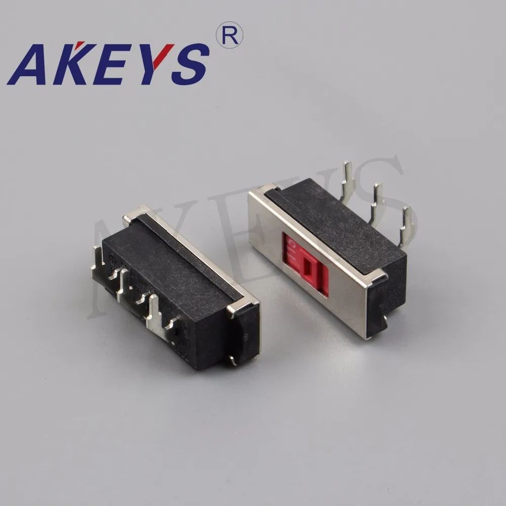 5pcs CH-Z04 230V~115V conversion switch 3 pin side plug-in horizontal toggle switch with iron frame