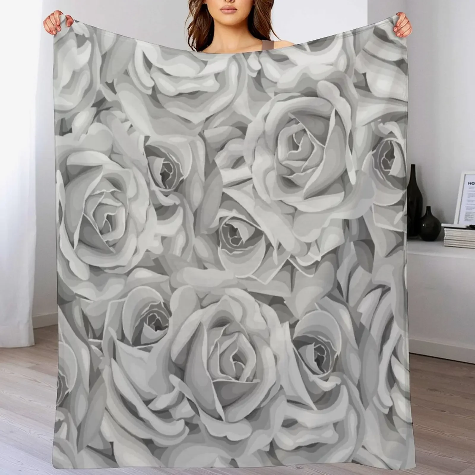 A million rose yellow and gray color of the year 2021 Throw Blanket Blankets Sofas Of Decoration Blankets For Baby Blankets