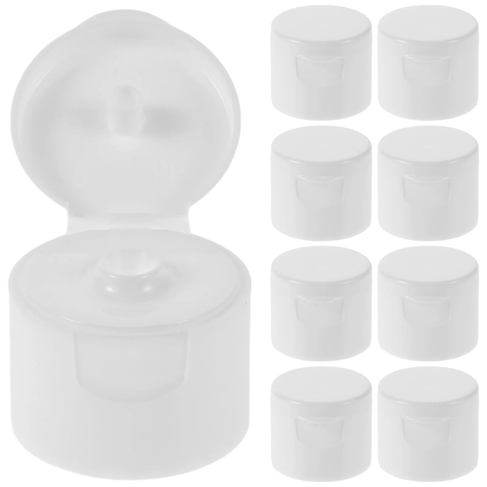 50 قطعة من أغطية الزجاجات للاستغناء، تصميم سهل الاستغناء لمنتجات العناية بالبشرة، أغطية بديلة لزجاجة الضغط القابلة لإعادة الملء #1