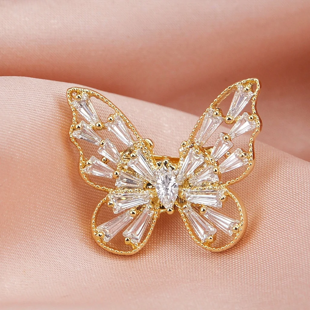 2026 Corsage, Wedding Guest Brooch, Date Outfit Lapel Pin, European Vintage DIY Style Brooch, Metal Lapel Pin, High-End Bow Tie Accessory, Bag Accessory, Pin, Women's Suit Pin, Simple, Best Matching Accessory, Decoration, Commuting, Personalized Outfit, Anti-Exposure Device